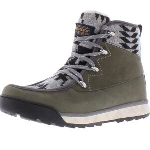Pendleton Olive and Gray Winter Boots
